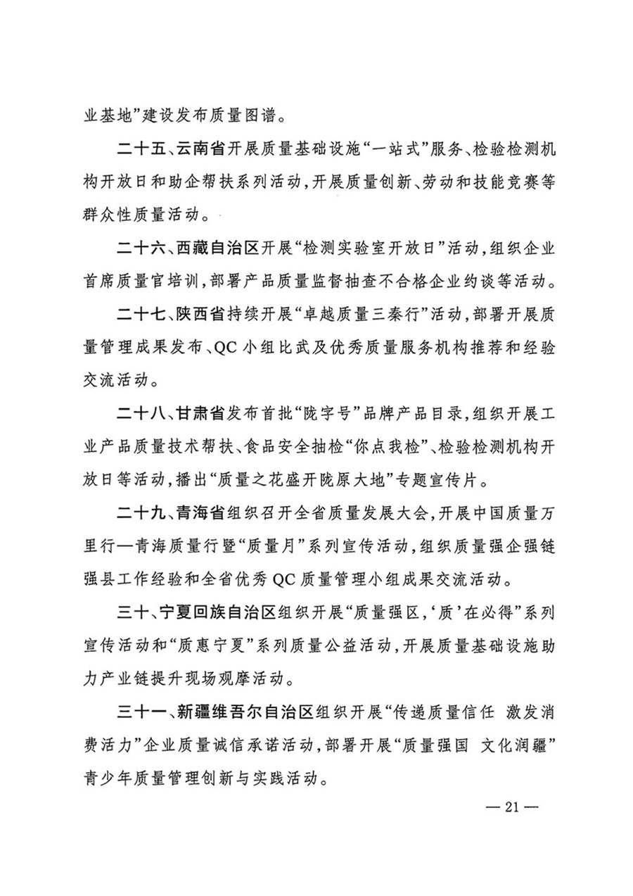 中國(guó)質(zhì)量檢驗(yàn)協(xié)會(huì)關(guān)于轉(zhuǎn)發(fā)《關(guān)于開(kāi)展2024年全國(guó)“質(zhì)量月”活動(dòng)的通知》的函(質(zhì)檢協(xié)函〔2024〕116號(hào))